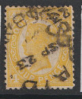 Queensland  1897  SG  245   4d Yellow Buff  Fine Used   - Used Stamps