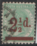 South Australia  1891  SG  229  2.1/2   Overpint    P10  Fine Used    - Usati