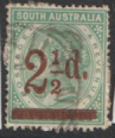 South Australia  1891  SG  233  2.1/2  Overprint    P15  Fine Used    - Used Stamps