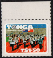 MUSIC - TONGA 1982 - 12th COMMONWEALTH GAMES - POLICE BAND AT OPENING CEREMONY - MINT - G - Musique