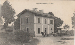 FRESNE SAINT MAMES  BELLE CPA  LA GARE - Fresne-Saint-Mamès