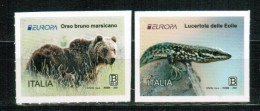 Europa CEPT 2021 ITALY Endangered National Wildlife - Fine Set (self-adhesive) MNH - 2021-...: Marcophilie