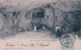 Vallorbe VD, Femme Et Enfants à L'intérieur De La Grotte (1268b) - Orbe
