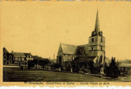 OVERIJSE-GROOTE PLAATS EN KERK-GRAND PLACE ET EGLISE - Overijse