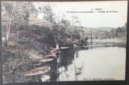 CHINY Promenade En Barquette. Vallée Du Prévos. Édit. L. Duparque, Florenville. 1 CP Postée En 1910 - Chiny