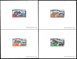 MALI(1974) Locomotives. Set Of 4 Deluxe Sheets. Scott Nos C226-9, Yvert Nos PA224-7. - Mali (1959-...)