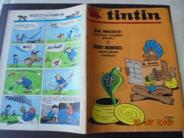 Tintin N° 27    De 1970  Couverture De Groot Et Turk  Photo Geante Eddy Merckx - Tintin