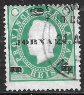 Macau – 1892 King Luiz Surcharged 2 1/2 Over 10 Réis Used Stamp - Oblitérés