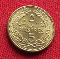 Lebanon 5 Piastres 1968 KM# 25.1 Lt 646 *V2T Liban Libano Libanon - Lebanon