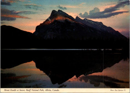 Canada Banff National Park Mount Rundle At Sunset - Banff