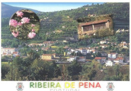 Ribeira De Pena - Cerva / Vista Parcial / Espigueiros = Canastros (2004) - Vila Real