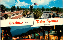 California Greetings From Palm Springs Split View - Palm Springs