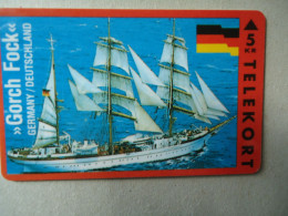 DENMARK  USED CARDS SHIP SHIPS  GERMANY TR 2.000   [GORCH FOLK] GERMANY - Boats