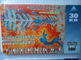 FAROE ISLAND USED CARDS  PAINTING ART  2 SCAN - Faeroër