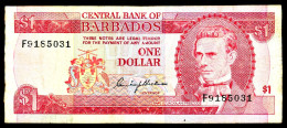 A9  BARBADOS   BILLETS DU MONDE    BANKNOTES  1 DOLLAR 1973 - Barbados (Barbuda)