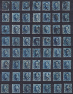 Belgique - Ensemble De 280 Timbres N°15, 15A, 15B - 20c Médaillons Dentelés Pour étude, Planchage - Nuances, Variétés - 1863-1864 Médaillons (13/16)