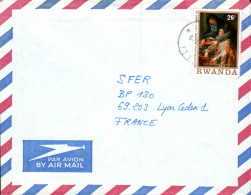 RWANDA SEUL SUR  LETTRE POUR LA FRANCE 1979 - Storia Postale