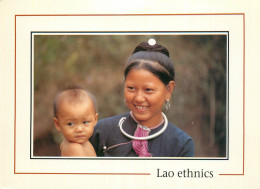 CPSM Format Spécial-Laos-Lao Houei Woman And Child In Luang Namtha-Beau Timbre     L2230 - Laos