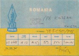 Radio Amateur QSL Card To YO5-3553 From Romania Piatra Neamt KN36AX YO8BGE - Radio Amateur