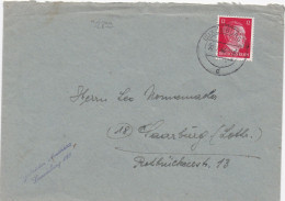 32899# HITLER LETTRE Obl LUXEMBURG 2 29 JUILLET 1944 LUXEMBOURG SARREBOURG MOSELLE - Occupazione