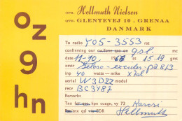 Radio Amateur QSL Card To YO5-3553 From Denmark Glentevej Hellmuth Nielsen OZ9HN - Radio Amateur