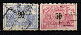 BELGIO - 1895 - CIFRE NERE IN UN CERCHIO - USATI - Used