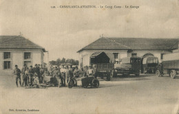 Maroc .n° 25101. Casablanca Aviation . Le Garage. Le Camp Cazes. Camions . - Casablanca