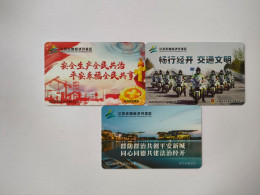 China Transport Cards, Wuxi Economic Development Zone, Metro Card, Wuxi City, 5 Times/each Card,(3pcs) - Unclassified