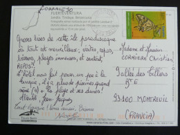 ESPAGNE ESPANA SPAIN AVEC YT 4281 MACHAON PAPILLON BUTTERFLY - FUERTEVENTURA ISLAS CANARIAS - Cartas & Documentos