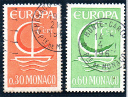 MONACO, 1966, Europa, N° 698-699 - Usati
