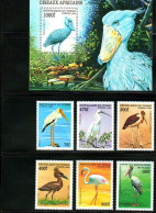Chad 1998 Wading Bird, Water Bird, Whale Headed Stork，6v+MS MNH - Tchad (1960-...)