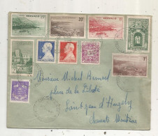 Lettre, MONACO - CONDAMINE, PRICIPAUTE DE MONACO, 10 Timbres - Postmarks