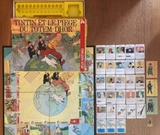 Figurines Et Cartes Du Jeu Tintin Et Le Piège Du Totem Dhor - Edition Nathan - Altri & Non Classificati