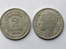 FRANCE = PIECE DE  MONNAIE DE 2 FRANCS DE 1945 B - 2 Francs