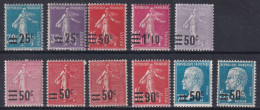 France N°217/228 - Neuf ** Sans Charnière - TB - Unused Stamps