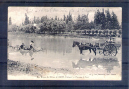 69. Les Lônes Du Rhône à Loire. Passage à Gué. Menu De L'amicale De Saint Chamond - Loire Sur Rhone