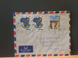 65/534Q LETTRE RWANDA  POUR ALLEMAGNE 1992 - Briefe U. Dokumente