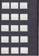TIMBRES DE DISTRIBUTEURS/10 SéRIES DE 3 VALEURS/6F, 10F, 12F / N°1  YVERT ET TELLIER 1986 - Postage Labels