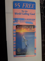 BERMUDA  $5,- COMPLIMENTARY NEW SEALED  SCARCE/ BIRD SEAGULL/   MINT  New  Logo C&W  **13565** - Bermude