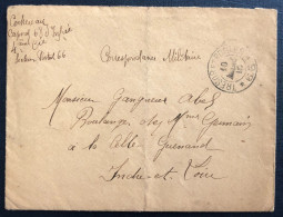 France, WW1, TAD TRESOR ET POSTES 66, 10.3.1915 Sur Enveloppe - (B1346) - WW I