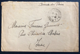 France, WW1, Armée Du Rhin (manuscrit) Sur Enveloppe SP 77 / 11.12.1922 - (B1398) - 1. Weltkrieg 1914-1918