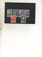 France - 6 Timbres - Neufs Sans Charnières - 1958 - Du Bellay- Bart-diderot-courbet-carpeaux -toulouse Lautrec - - Unused Stamps
