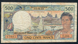 FRENCH PACIFIC TERRITORIES P1c  500 FRANCS 1995 Signature 5a   FINE - French Pacific Territories (1992-...)