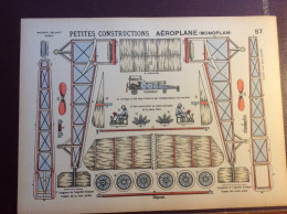 Petites Constructions Imagerie Nancy AVION  AEROPLANE MONOPLAN 19éme - Flugzeuge