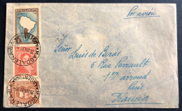 Argentine, Divers Sur Enveloppe, Cachet MAGDALENA B.A., Argentine 25.6.1937 Pour La France - (B1430) - Airmail