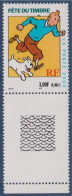 Fête Du Timbre 2000 Tintin Et Milou Neuf 3030avec Bord Guilloché Prouvant La Provenance De Feuille - Dag Van De Postzegel