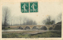 - Yonne - Ref-A794- Cheny - Le Pont - Carte Colorisée - - Cheny