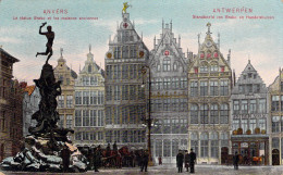 BELGIQUE - ANVERS - La Statue Brabo Et Les Maisons Aniciennes - Carte Postale Ancienne - Antwerpen