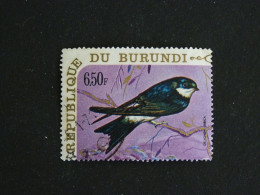 BURUNDI YT 415 OBLITERE - HIRONDELLE DE FENETRE OISEAU BIRD VOGEL - Used Stamps
