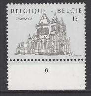 Belgique COB 2292 ** (MNH) - Planche 6 - 1981-1990